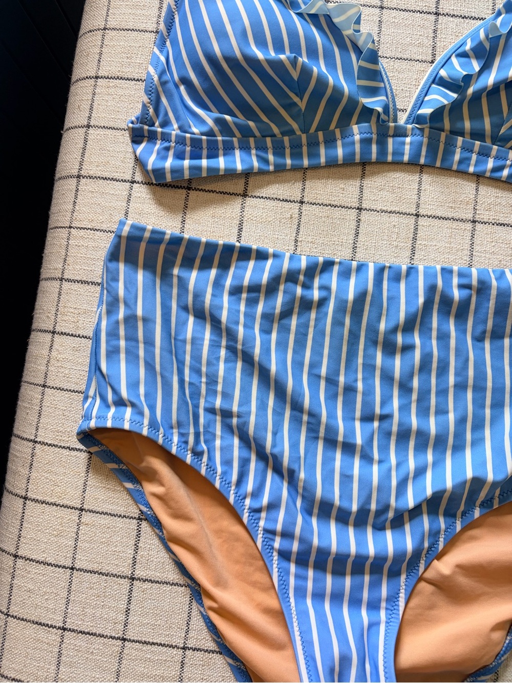 J. Crew Striped Blue Bikini - Picture 2 of 10